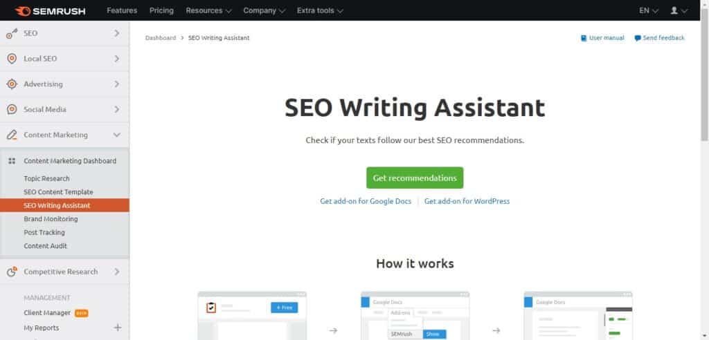 How to Use SEMrush: 8. SEO Writing Assistant