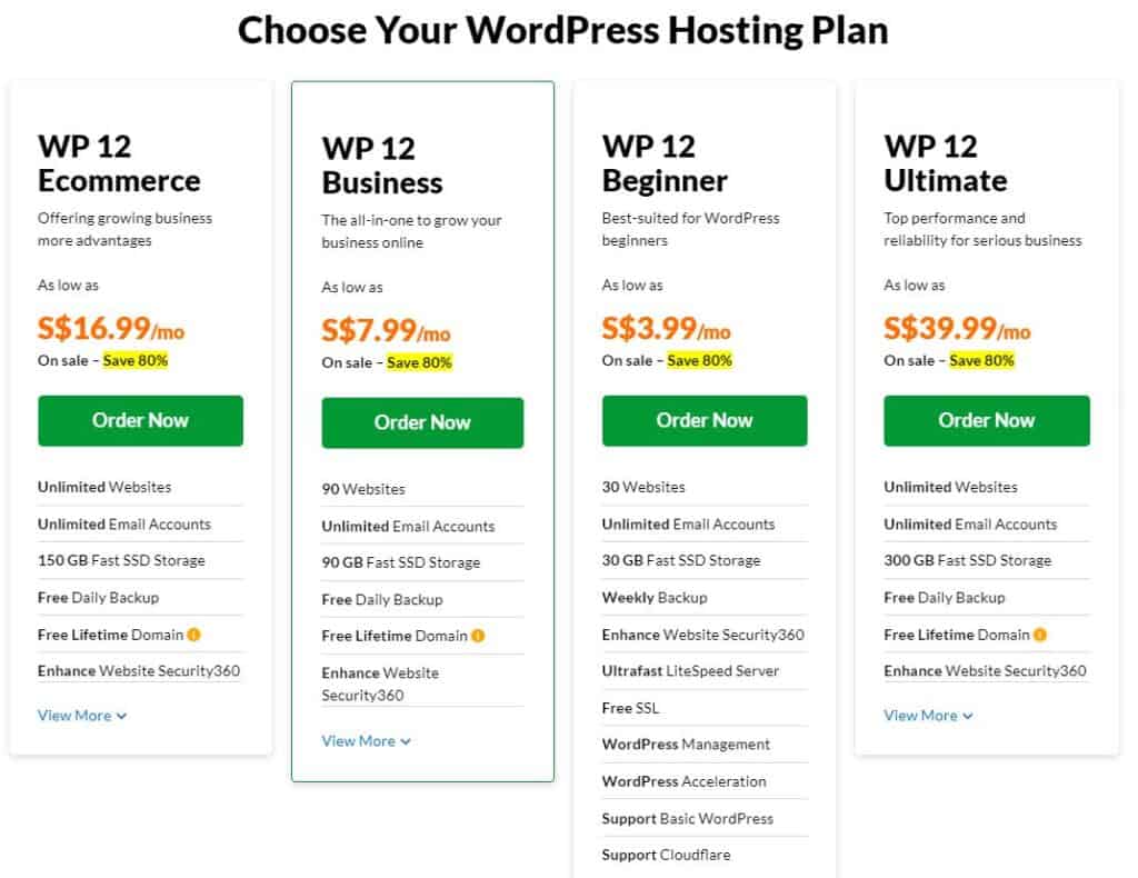 Exabytes WordPress Hosting Plans