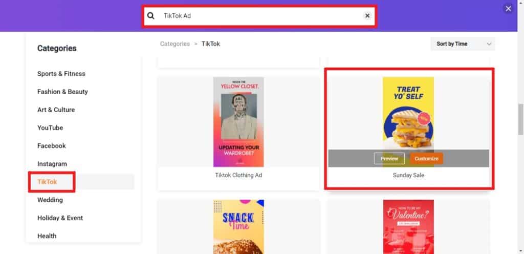 Creating TikTok Ad with FlexClip