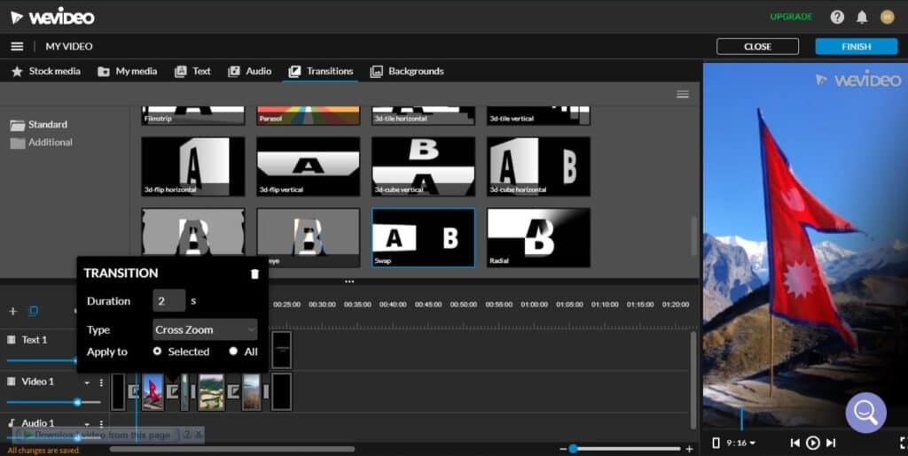 WeVideo Tutorial: Adding Transitions